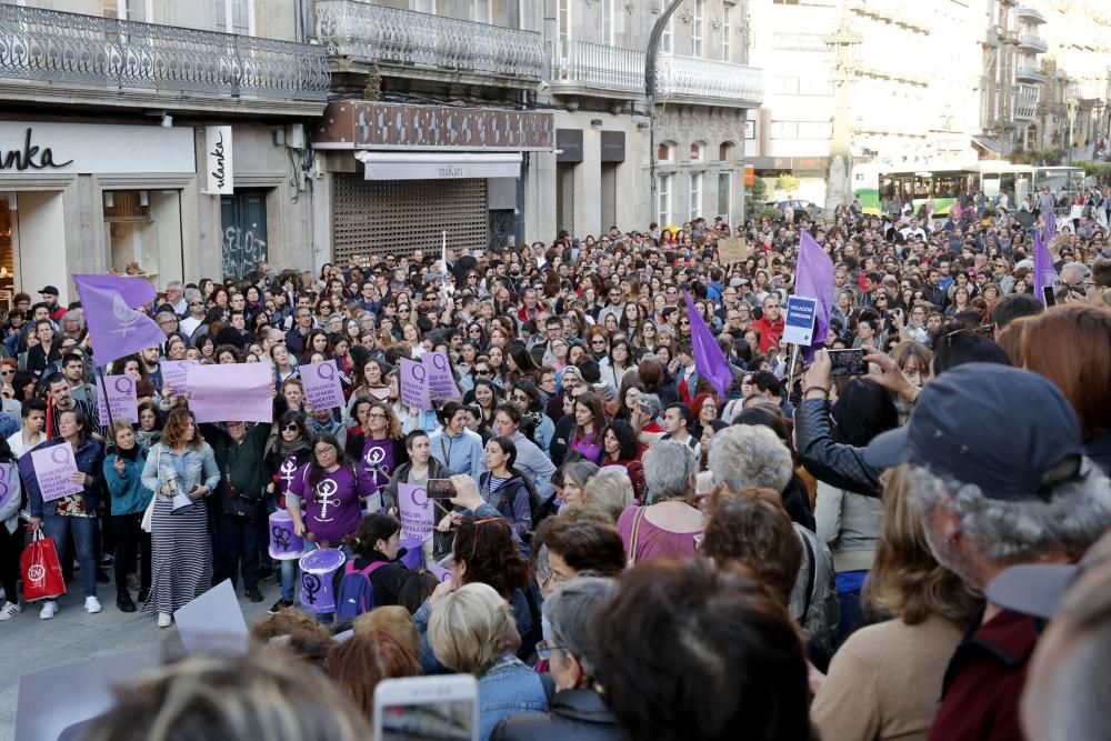 Manifestación en Vigo contra la sentencia de "La Manada"