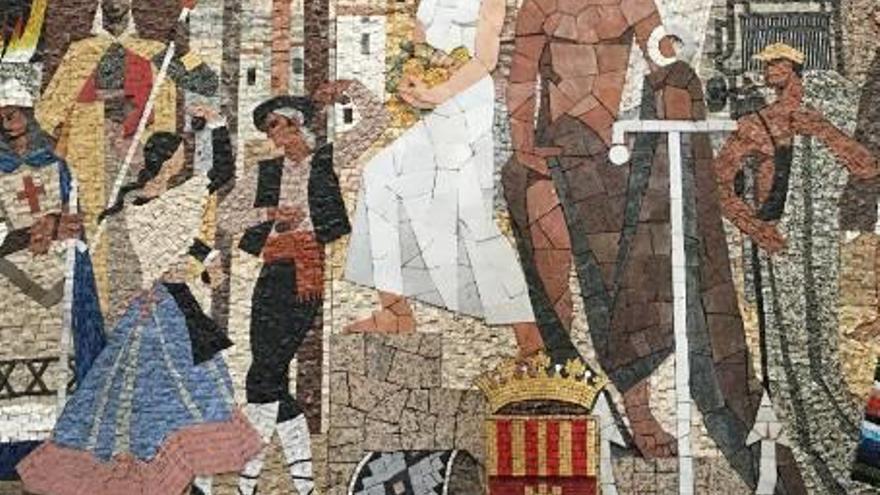 Mosaico del alicantino Gastón Castelló en Diputación.