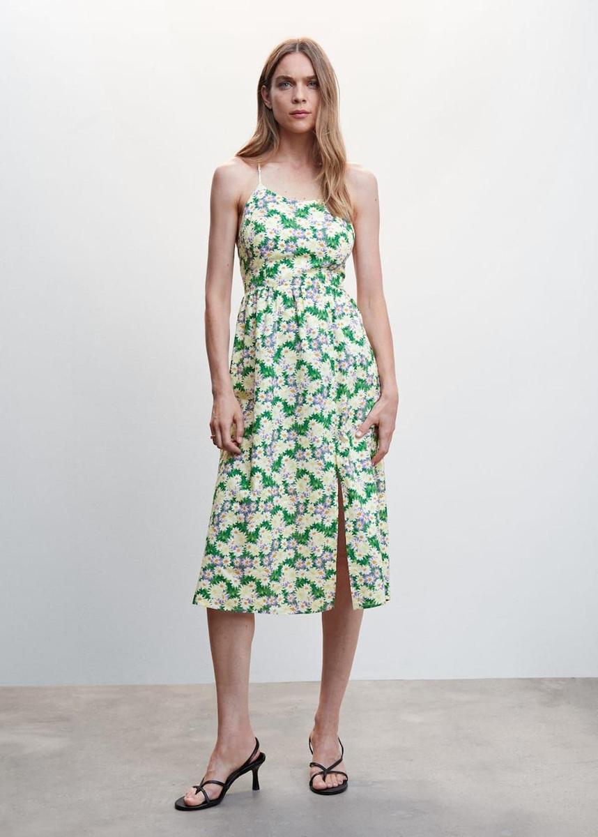 Vestido estampado floral mango sale