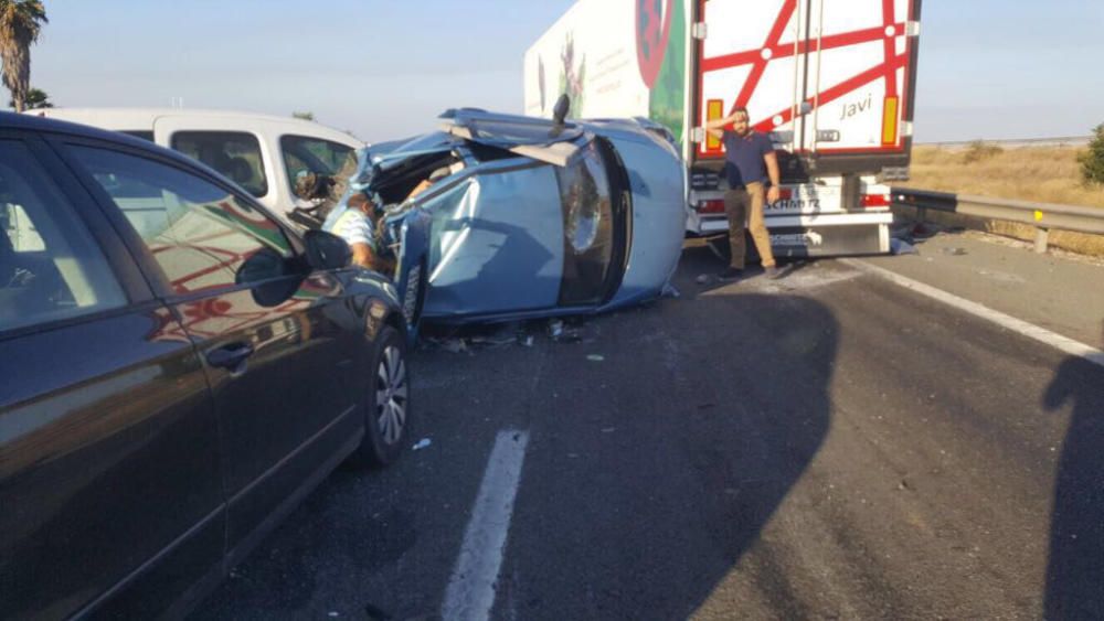 Grave accidente en Sangonera la Seca