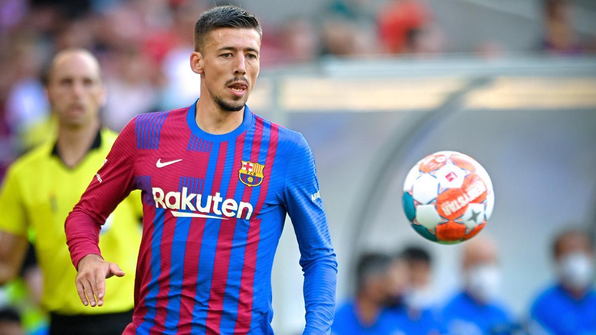 Lenglet, durante el partido contra el Stuttgart