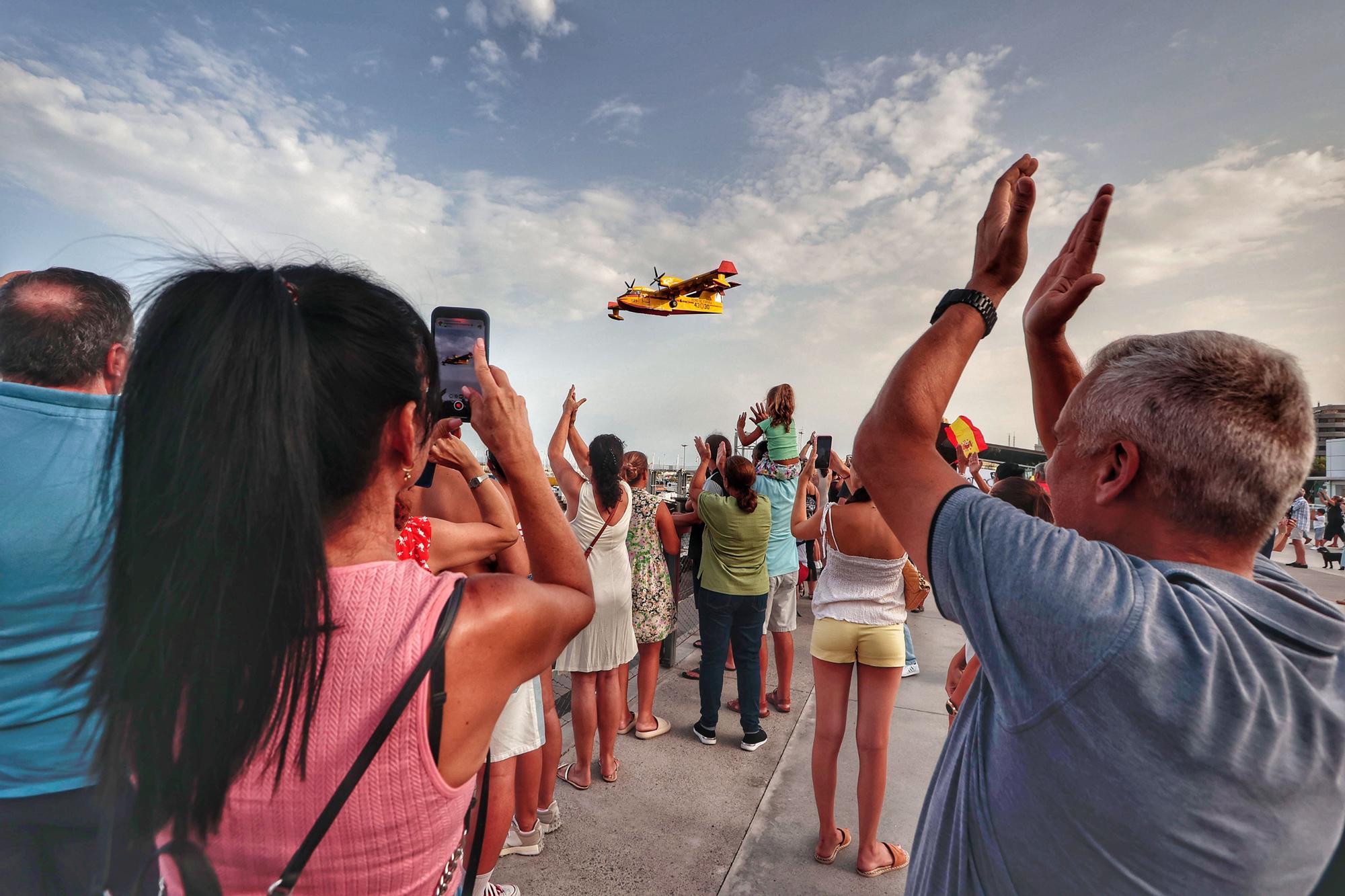 Tenerife agradece a los medios aéreos su lucha contra el incendio