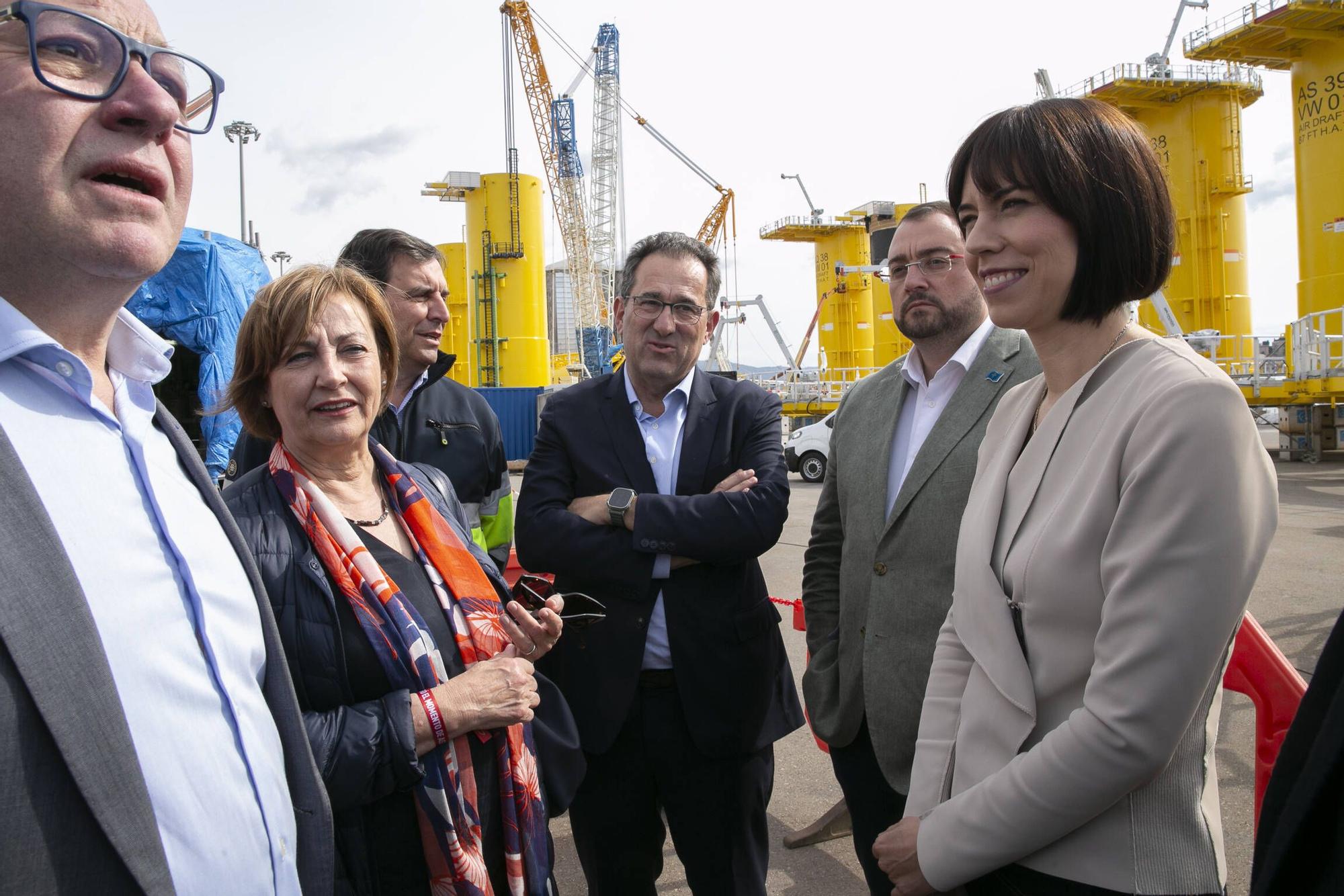 EN IMÁGENES: La visita de la ministra de Ciencia a Avilés