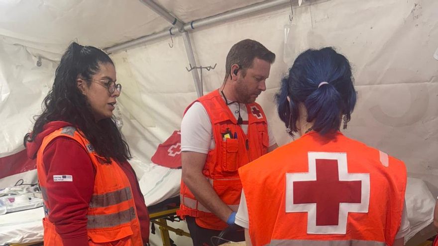 Cruz Roja atiende a 41 personas en la noche del jueves que contó con una &quot;afluencia masiva&quot; de público en el recinto ferial de Badajoz