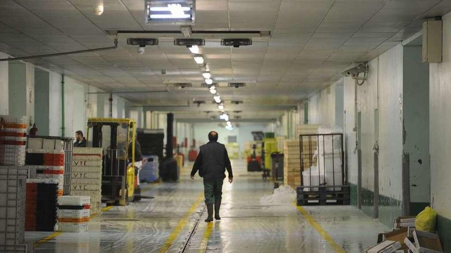 Interior de la lonja de A Coruña.