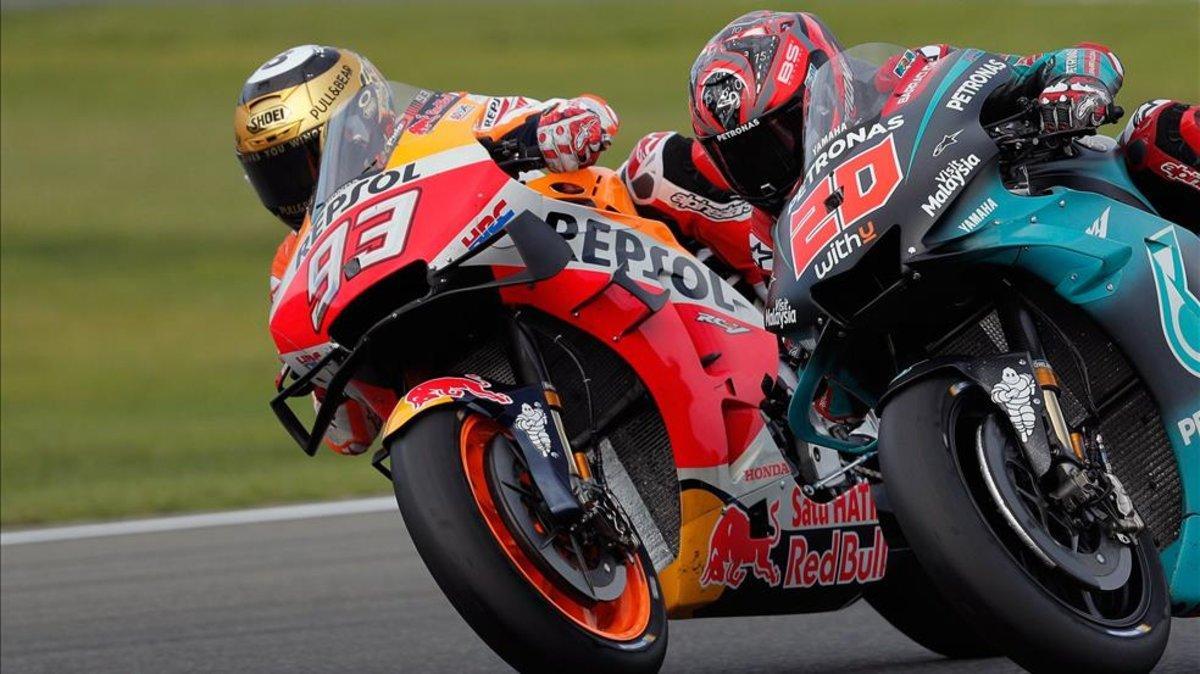 Márquez en Cheste la pasada temporada