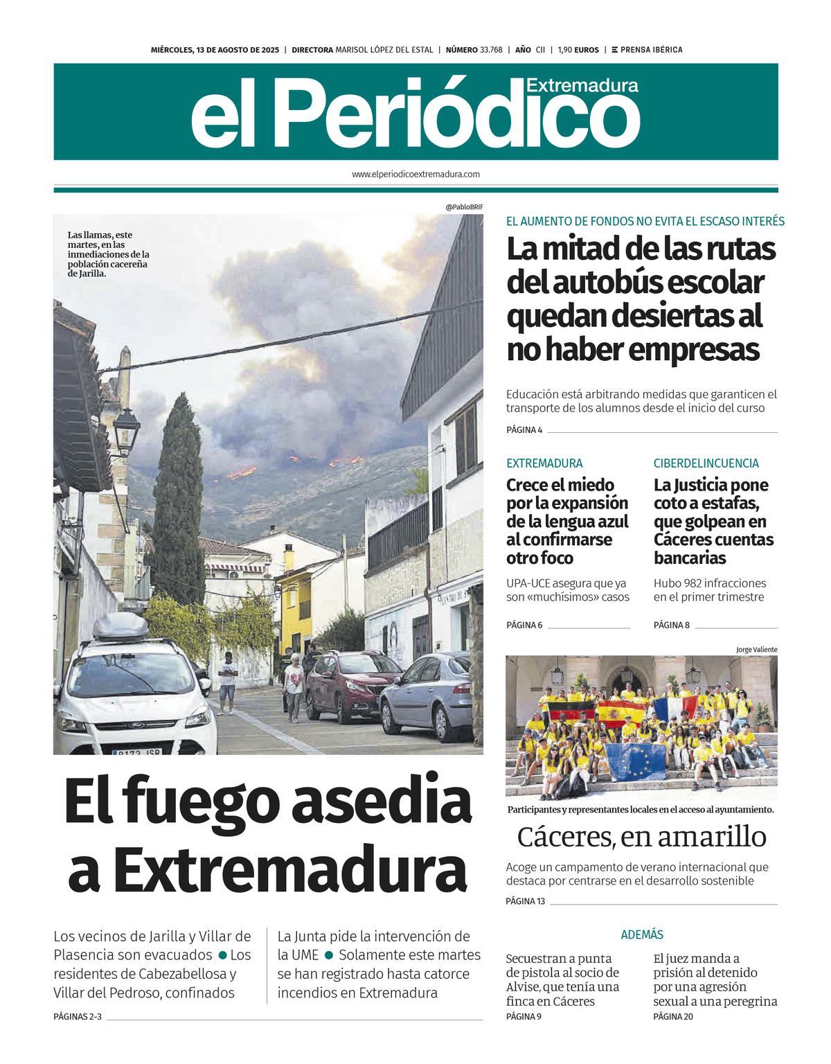 Consulta la portada correspondiente al día 13 de agosto de 2025