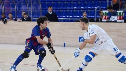 FC Barcelona vs Trissino (Hòquei) Foto: Dani Barbeito Palau Blaugrana Copa de europa. ignacio alabart. barça . trissino. liga campeones 2025/2026 barça . trissino. accion. palau blaugrana