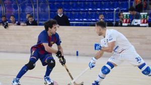 FC Barcelona vs Trissino (Hòquei) Foto: Dani Barbeito Palau Blaugrana Copa de europa. ignacio alabart. barça . trissino. liga campeones 2025/2026 barça . trissino. accion. palau blaugrana