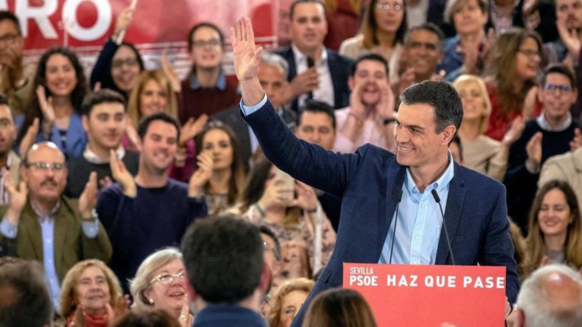 Pedro Sánchez, en Sevilla.