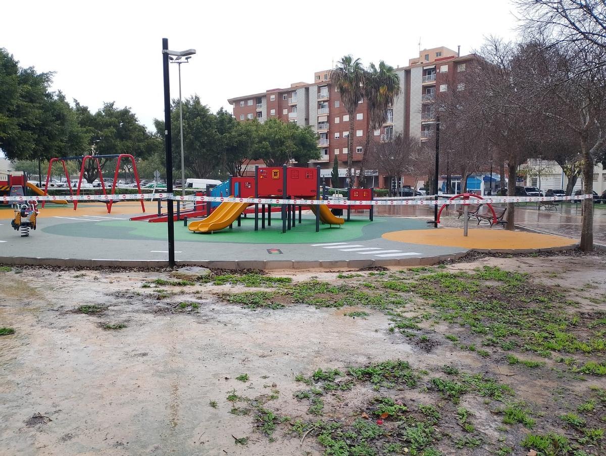 Los parques estarán cerrados hasta que termine el temporal