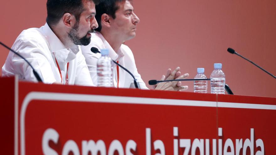Rafa García, en la Mesa del Congreso del PSOE.