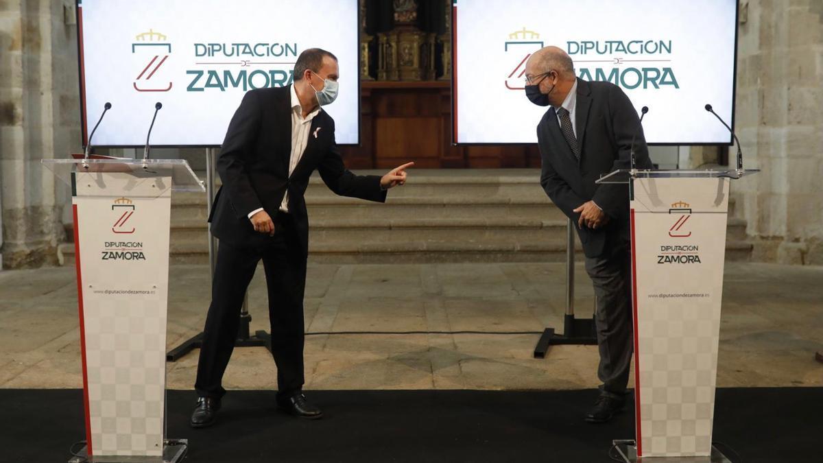 Igea y Requejo, en un acto en la Diputación de Zamora.