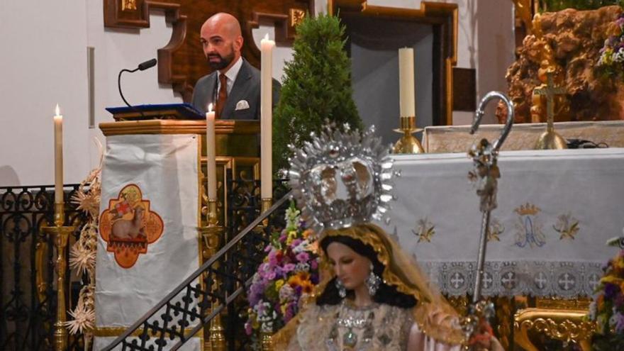 Alfonso Muñoz, durante su pregón.