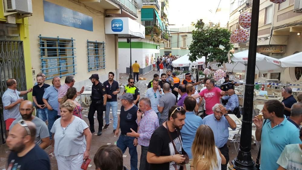 Explosión en el centro de Vélez-Málaga