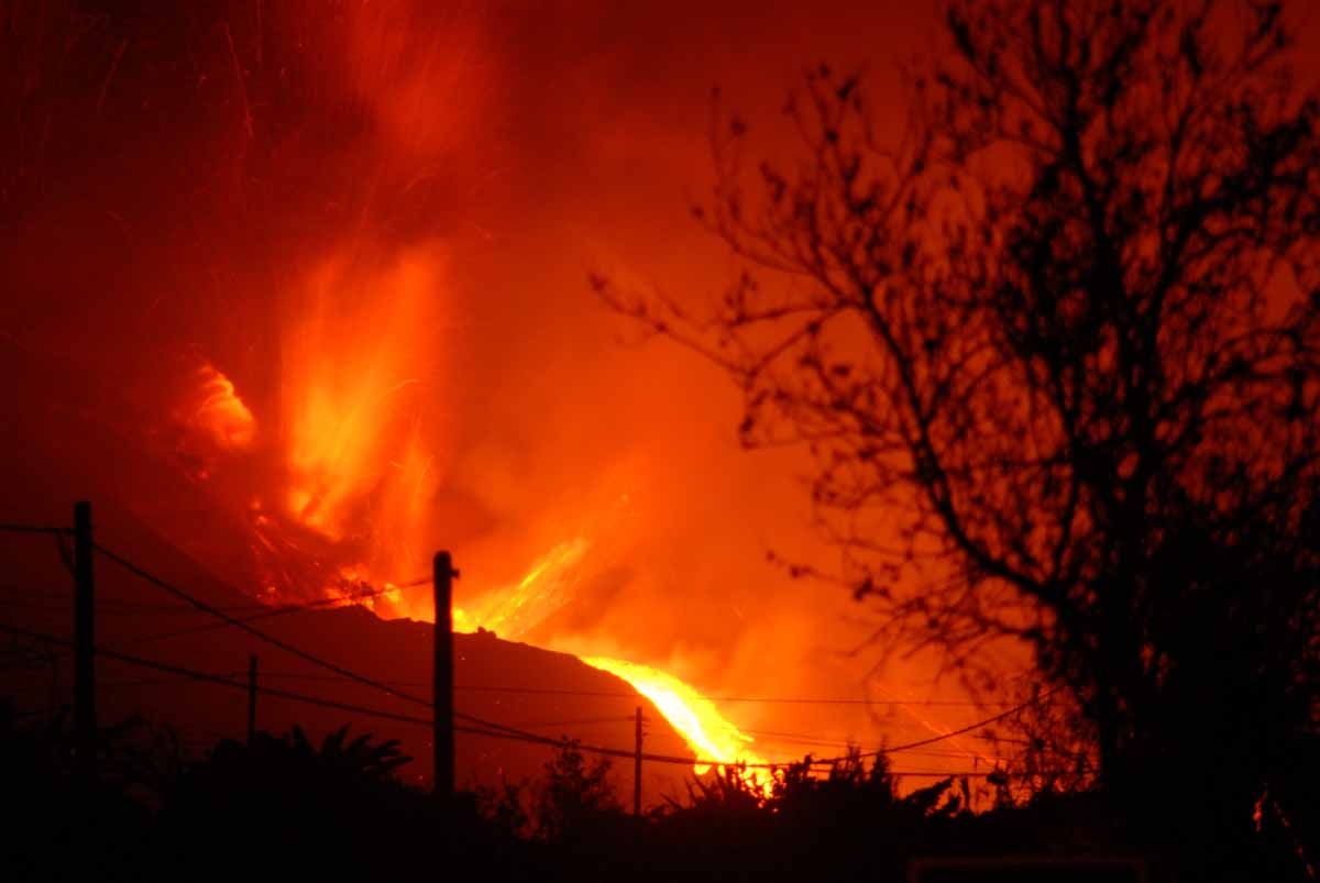 Imágenes del volcán de La palma