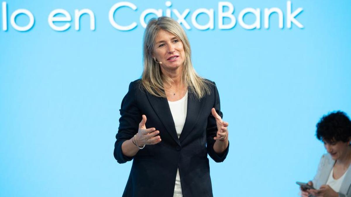 Anna Quirós, directora de Cultura y Desarrollo en CaixaBank durante su intervención.