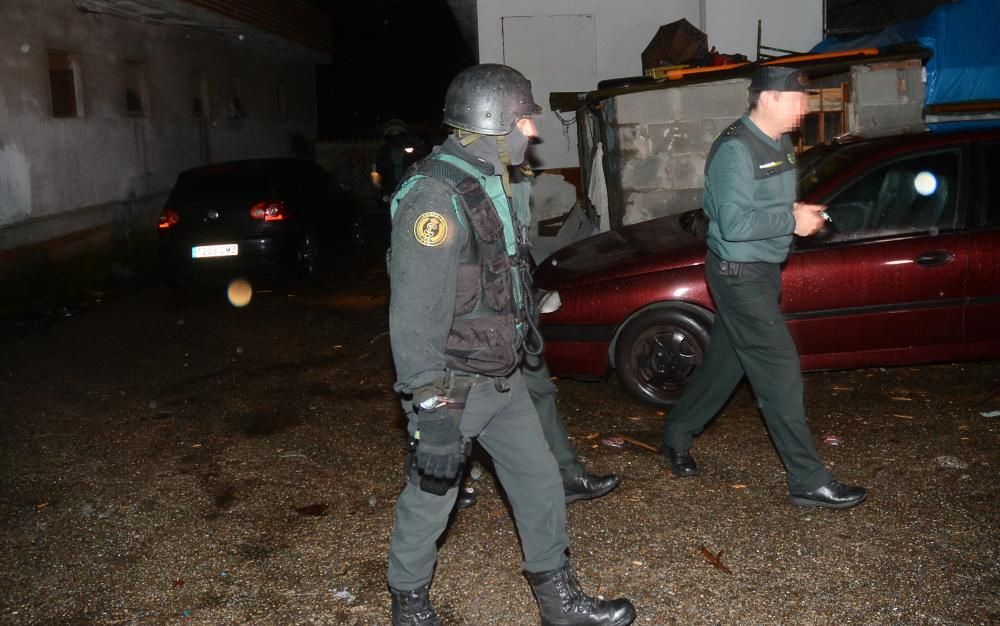 Seis detenidos en una redada antidroga en O Vao