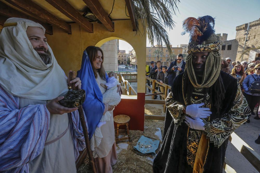 Los Reyes Magos en el Belén Viviente de Elche