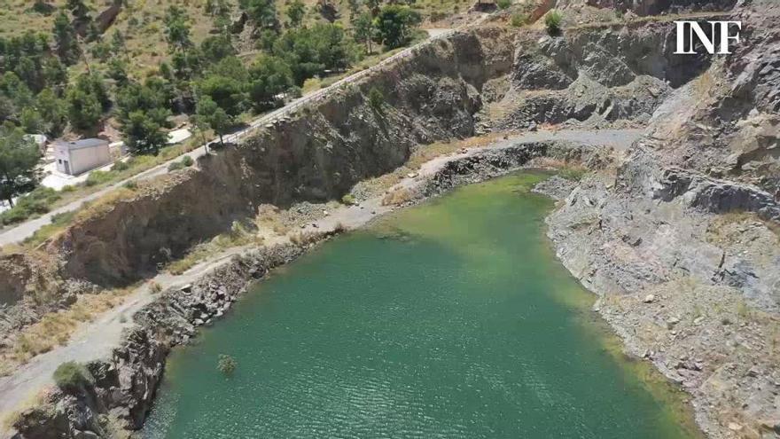 A Orihuela "le nace" un lago en el Cerro del Oriolet por las lluvias