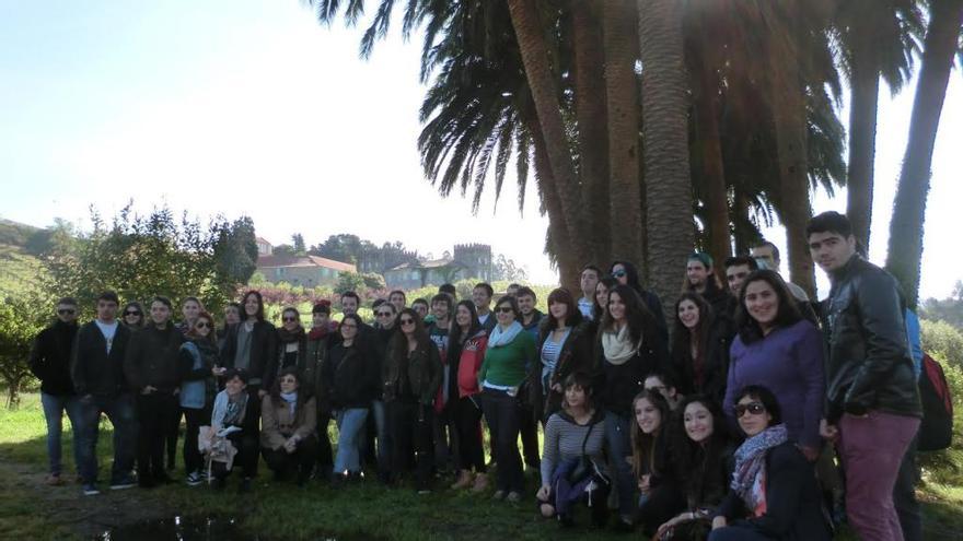 Alumnos del Basque Culinary Center en Pazo Baión.