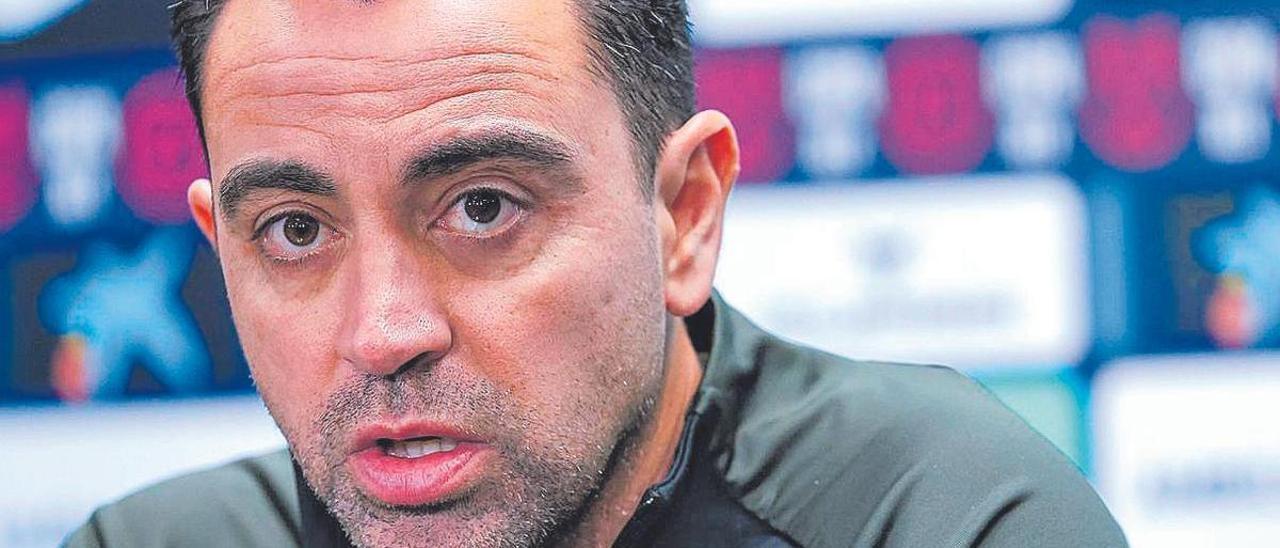 El técnico del FC Barcelona, Xavi Hernández, el pasado sábado en las instalaciones del club en Sant Joan Despí.