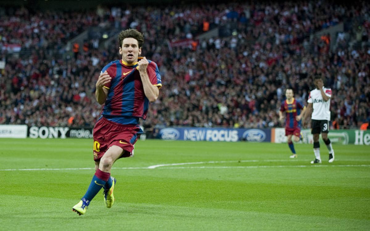 Messi, camino de ser el mejor jugador de todos los tiempos, enloquece tras marcar el segundo gol de la final.