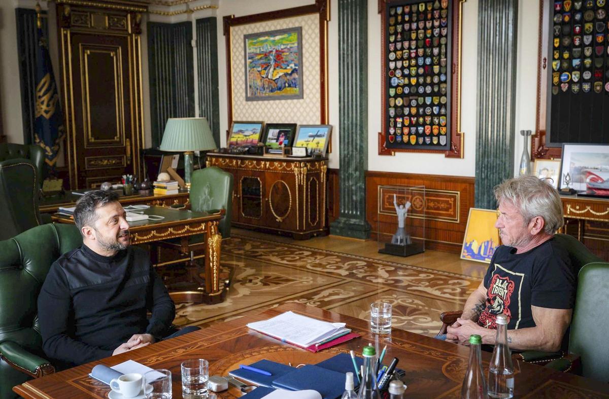 Zelenski y Sean Penn.