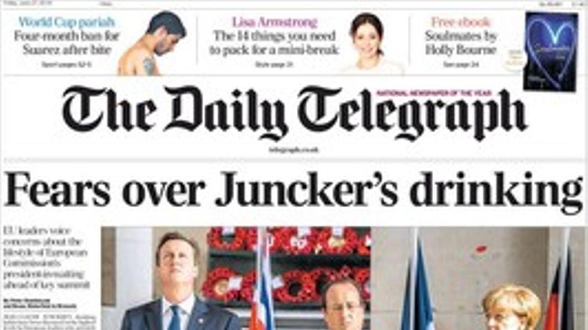 La prensa británica carga contra Juncker