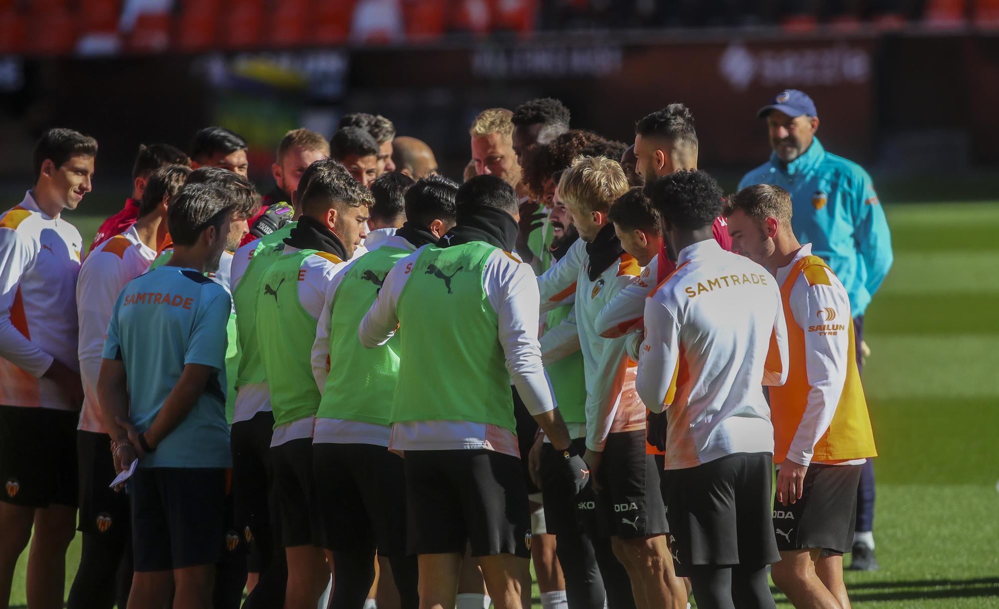 Así ha sido el entrenamiento del Valencia CF de hoy