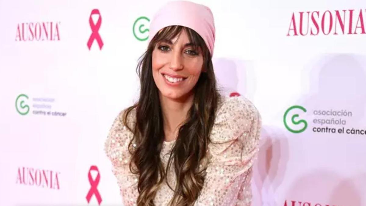 Almudena Cid, en un acto solidario contra el cáncer de mama