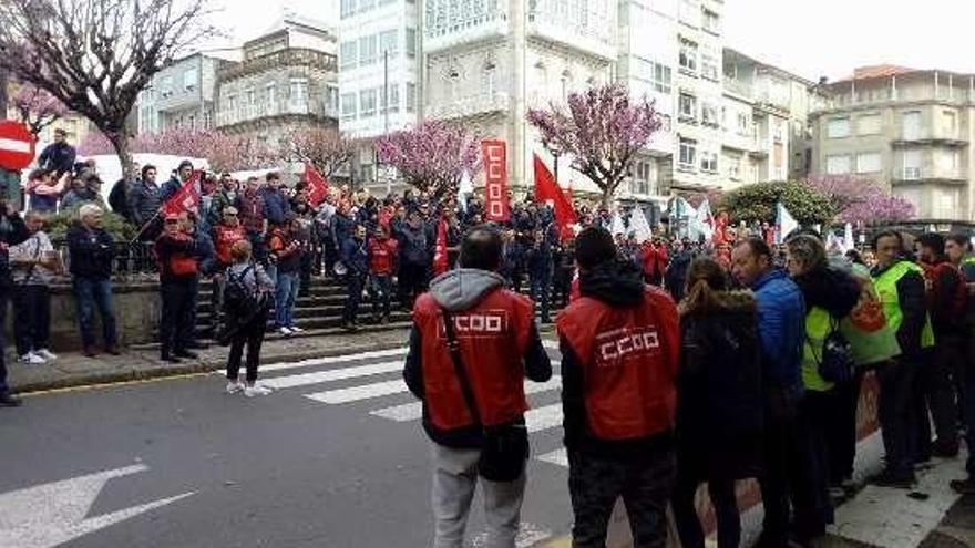 Manifestación de los trabajadores. // A.F.