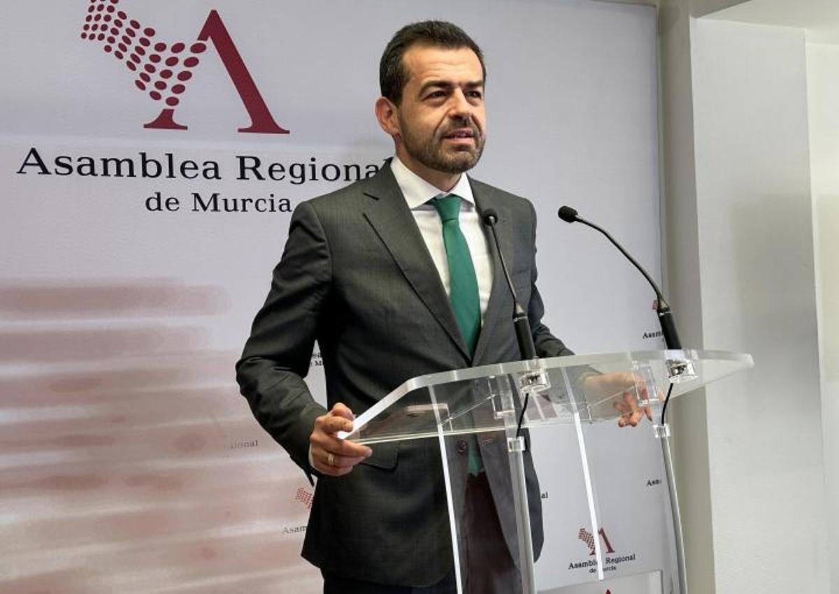 Rubén Martínez Alpañez, portavoz del Grupo Parlamentario Vox en la Asamblea.