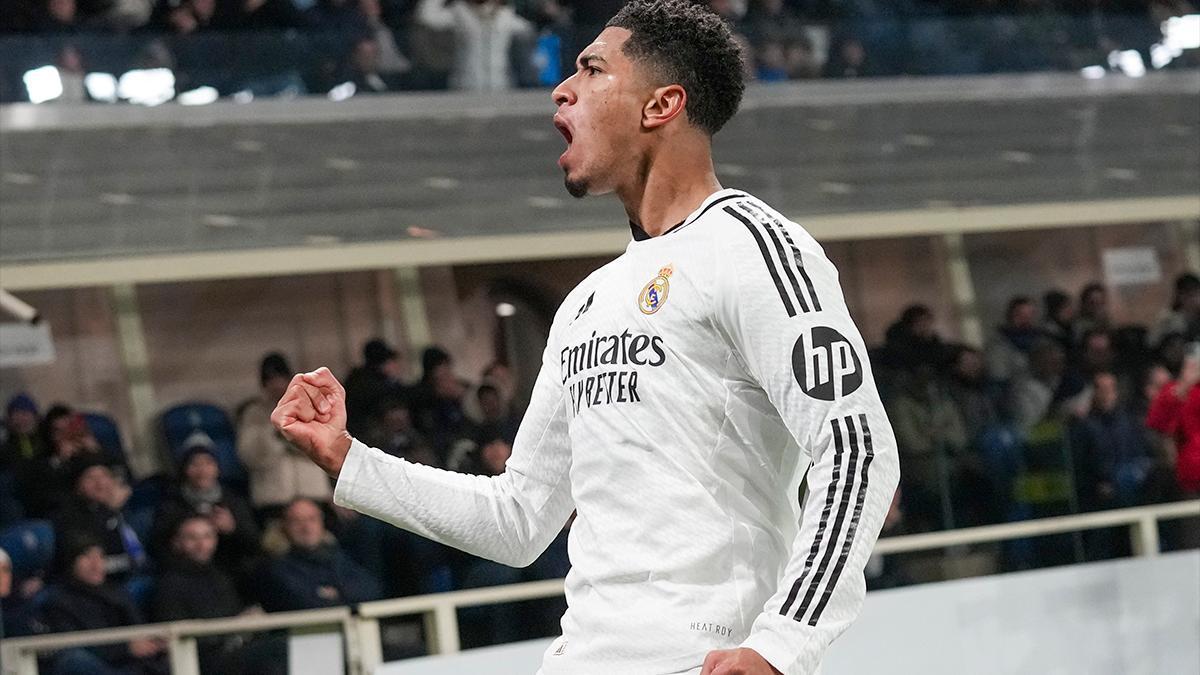 Bellingham marcó el tercer tanto del Madrid en Bérgamo