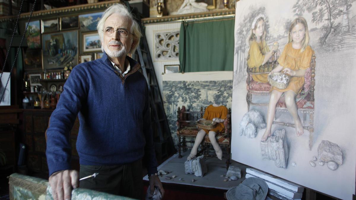 Luis Massoni en una foto de archivo en su estudio.