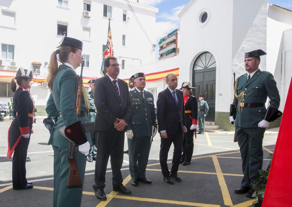 Un momento de la celebración del 173 aniversario de la Guardia Civil.