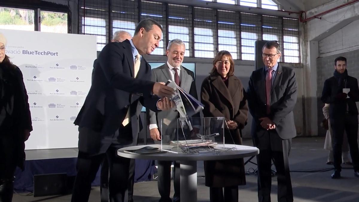 Acto de colocación de la primera piedra del BlueTechPort