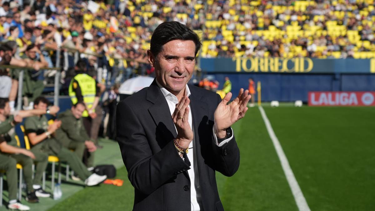 Marcelino, en el Villarreal-Getafe