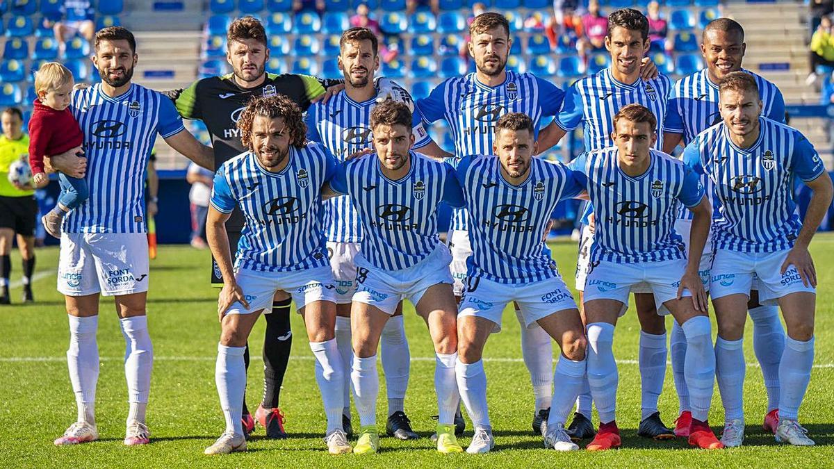 Once del Baleares que jugó 
el derbi liguero ante el 
Poblense. cd atb