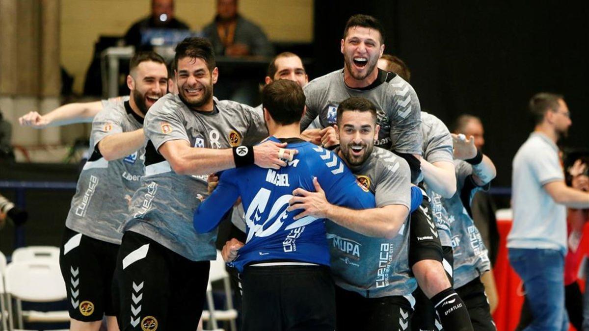 El Cuenca celebró el pase a la final como si fuera campeón. Ha superado las expectativas