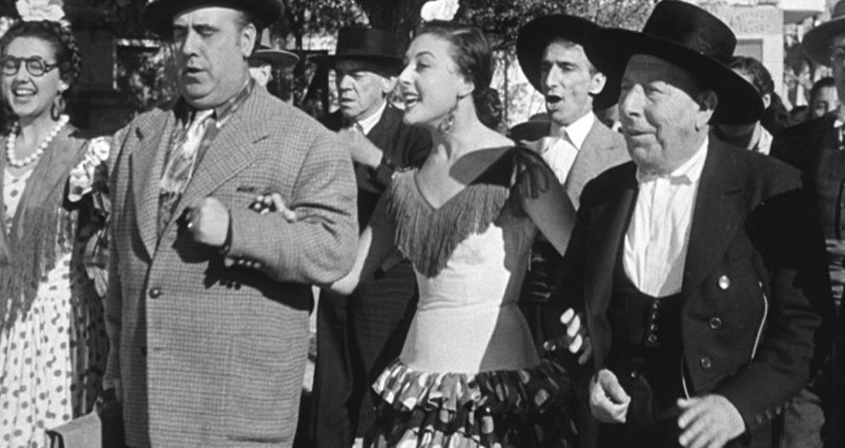 Elvira Quintillá, Manolo Morán, Lolita Sevilla y José Isbert en Bienvenido Mr. Marshall