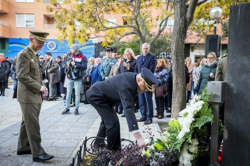 Homenaje a las víctimas de la casa cuartel de Zaragoza