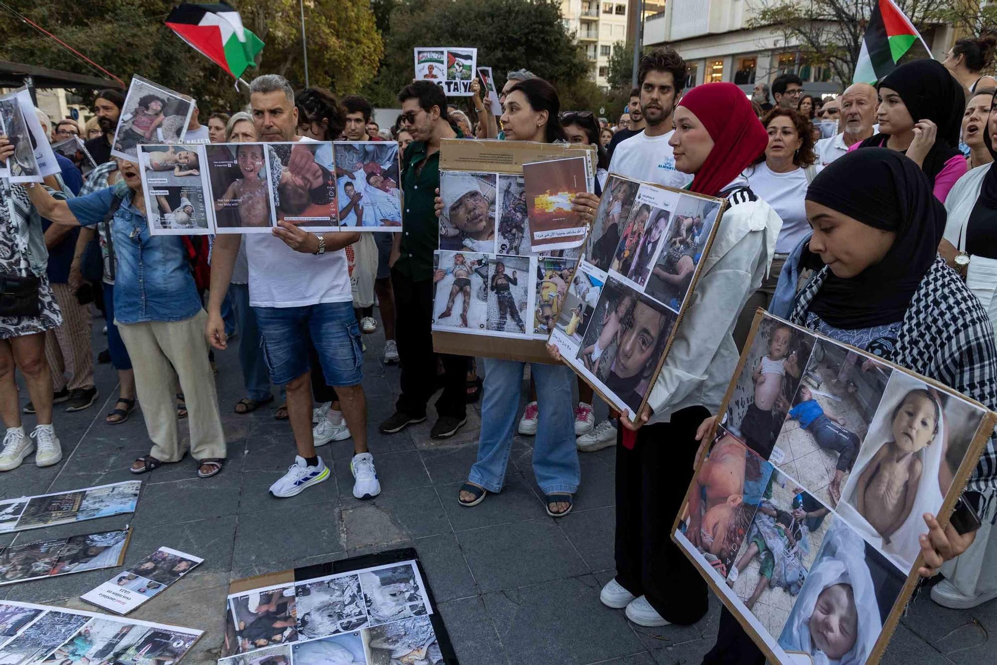 Medio millar de voces claman en la Muntanyeta por la liberación de la flotilla y el boicot a Israel