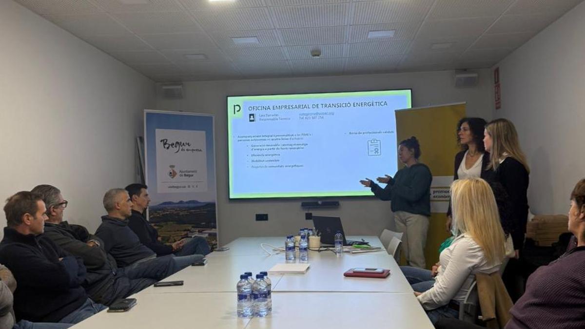 La reunió celebrada amb empresaris del polígon.