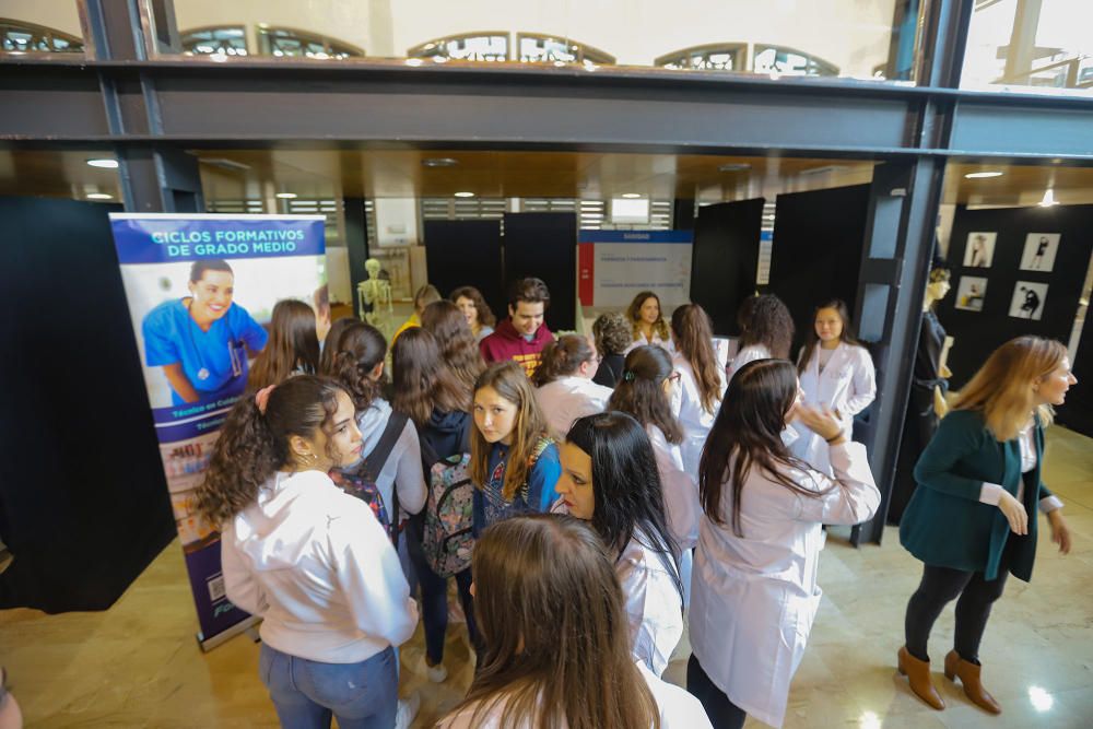 Orihuela inauguraba la segunda Feria de Formación Profesional destacando las especialidades propias que se imparten en la ciudad.