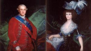 CArlos IV y María Luisa de Parma, pintados por Goya.