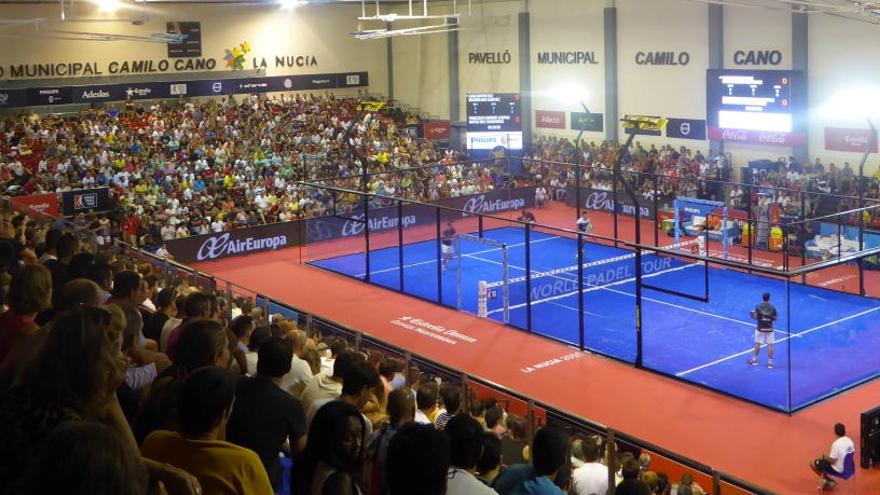 La Ciudad Deportiva Camilo Cano de La Nucía acogió los cuatro últimos torneos del pádel profesional disputados en la provincia.