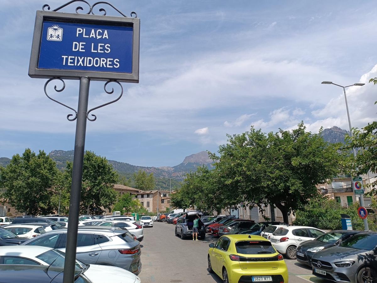 La plaza de les Teixidores.