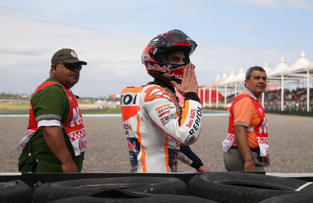 Las caídas del GP de Argentina de MotoGP