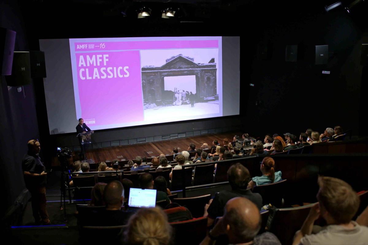 Un momento de la presentación en la Academia del Cine en Madrid.